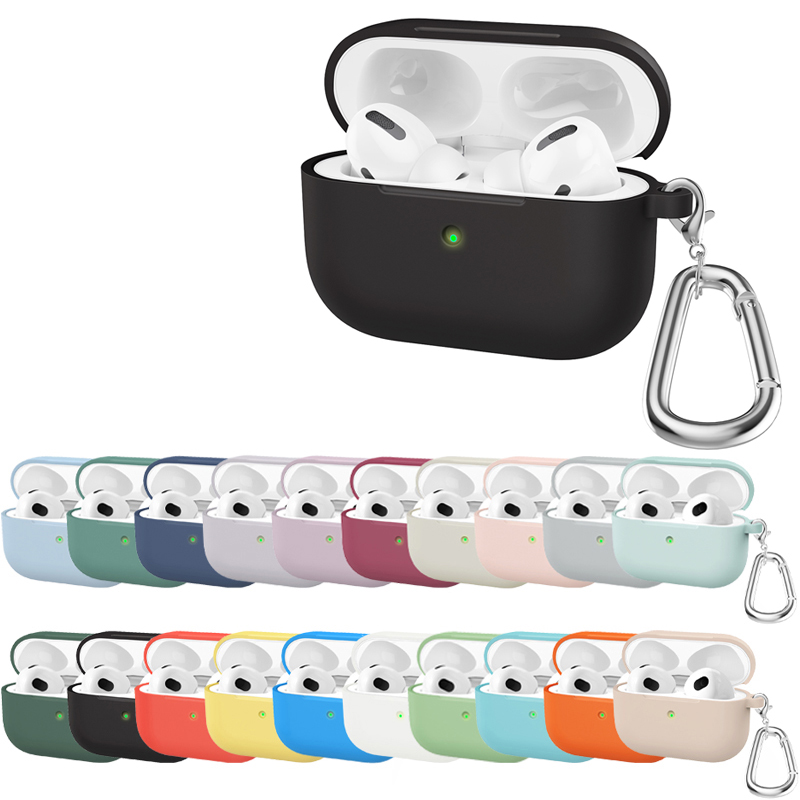 Funda de silicona para Airpods Pro, funda inalámbrica Bluetooth para Apple Airpods pro, funda para auriculares para Air Pods Pro 1st Fundas