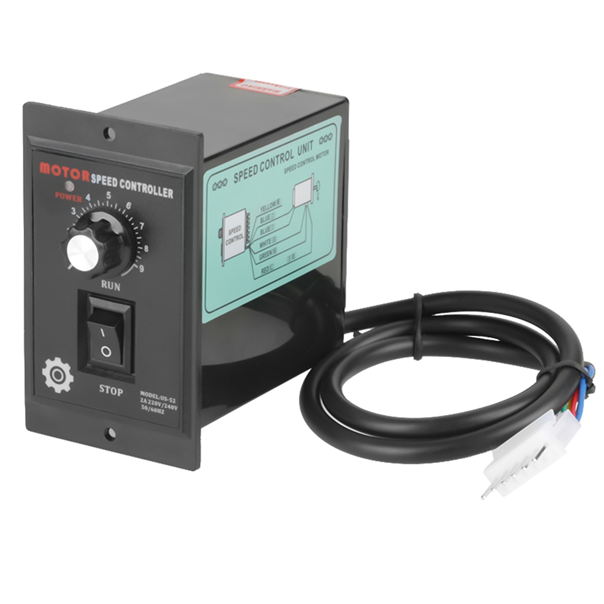 AC Motor Speed Controller 400W AC 220V Motor Speed Pinpoint Regulator Controller Forward And Backward