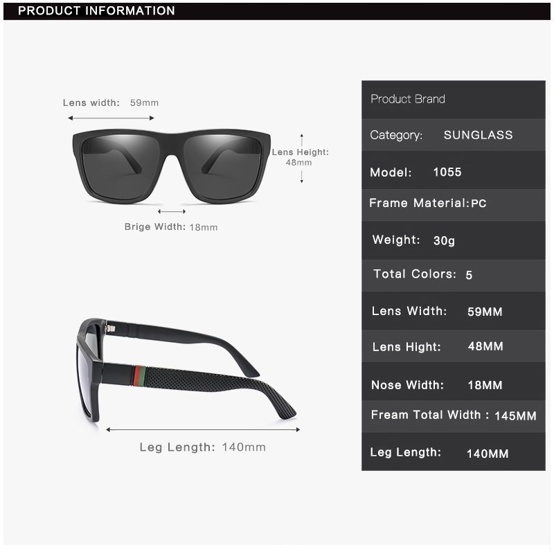 Polaroid Zonnebril Unisex Vierkante Vintage Zonnebril Beroemde Sunglases Gepolariseerde Zonnebril Oculos Feminino Voor Vrouwen Mannen
