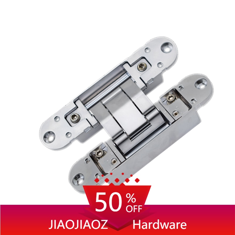 180 degree zinc alloy 3d adjustable 40mm thick door AB finish hidden concealed hinges