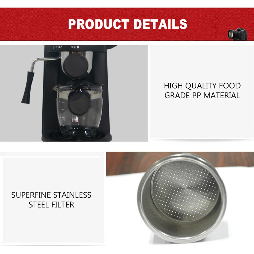 Household Electric Coffee Frothing Machine Steam Milk Frother Mini Semi-automatic Freshly Ground Small Steam Milk Froth