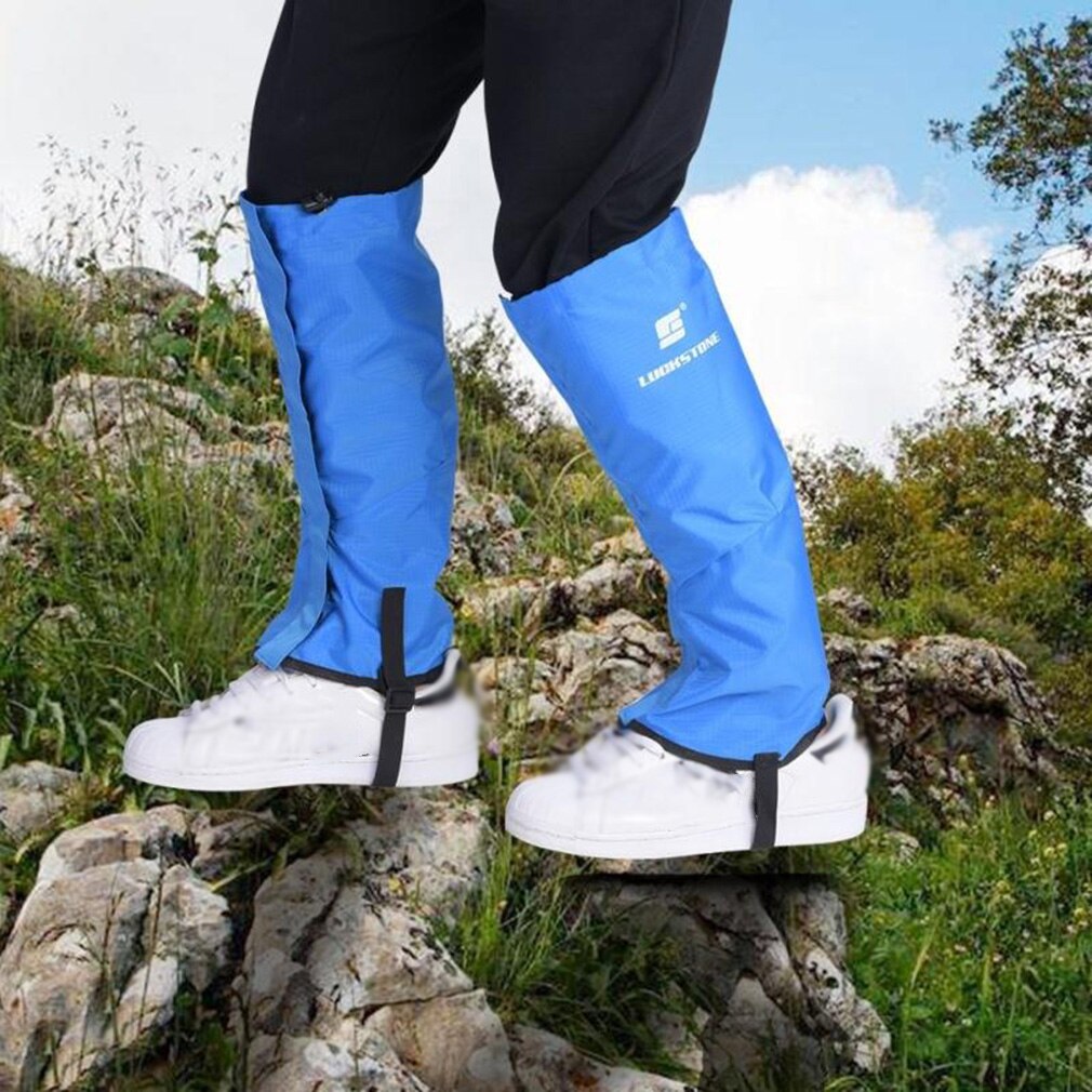 Waterproof Breathable 1 Pair Black Waterproof Hiking Climbing Legging Gaiters Leg Covers Small Size Prevent Snow Sand Mosquitoe