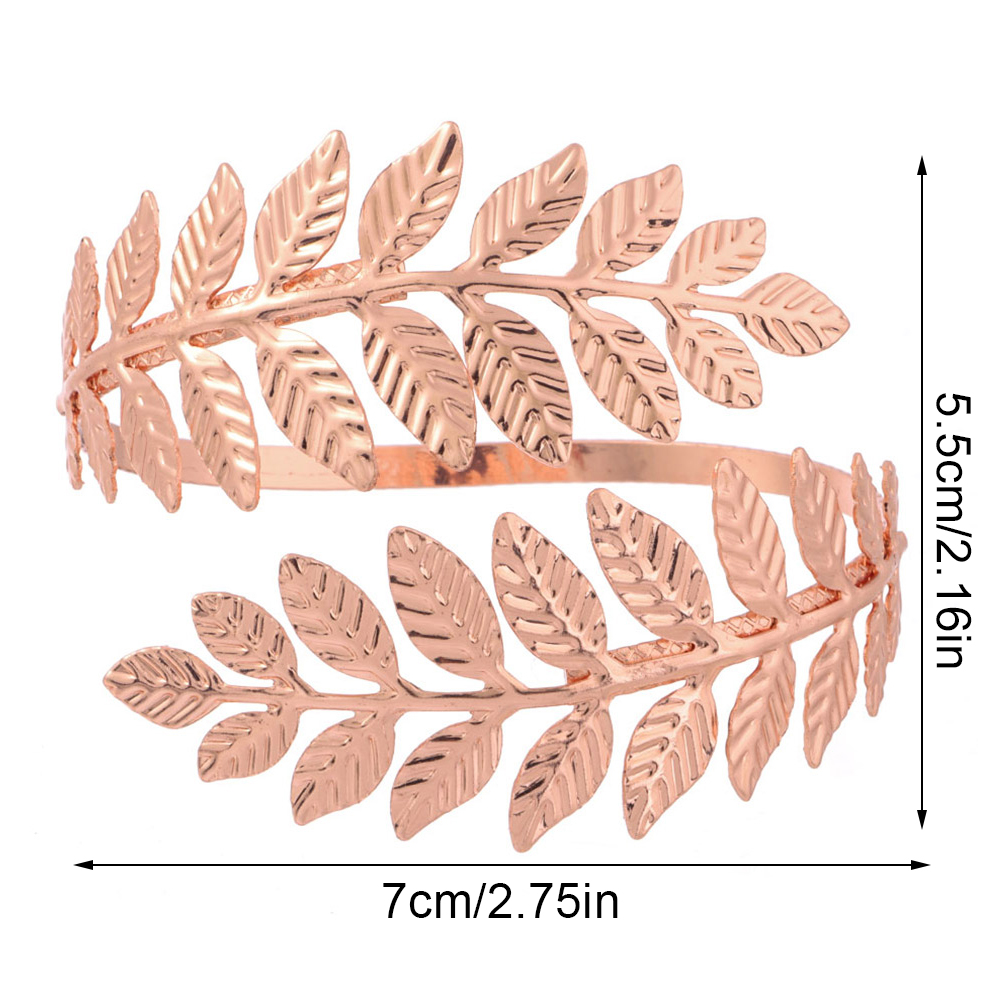 Pulsera de brazo de Metal Vintage para mujer, brazalete con forma redonda, cadena para el brazo superior, estilo romano griego