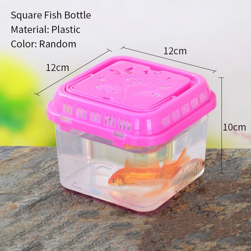 Aquarium Portable 1 pièce, boîte d&#39;élevage de poissons, Mini tortue de poisson rouge, réservoir de petits reptiles, fournitures d&#39;accessoires pour animaux de compagnie: 3