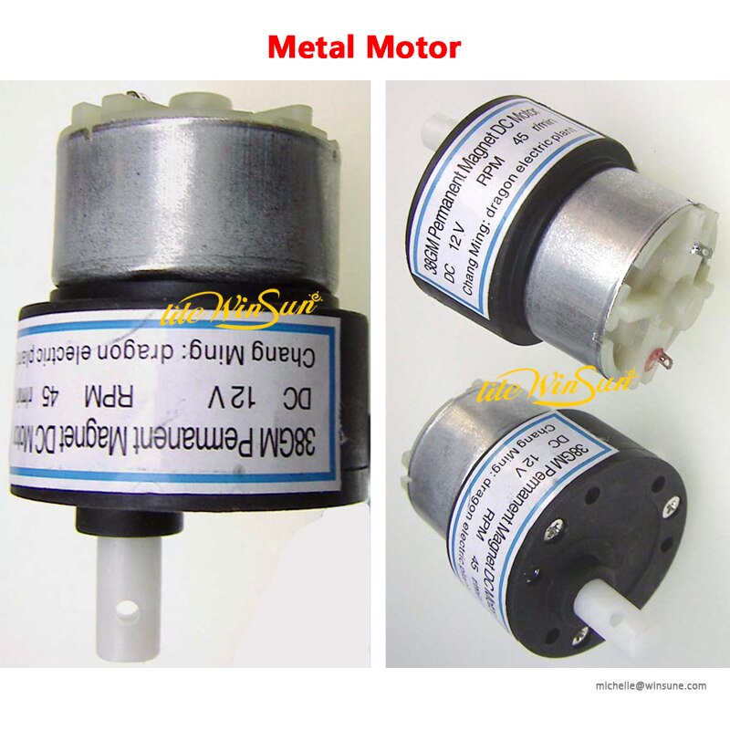Stage Bubble Machine Motor 12V DC RPM 45R Metal Motor Plastic Motor Impeller Replace Spare