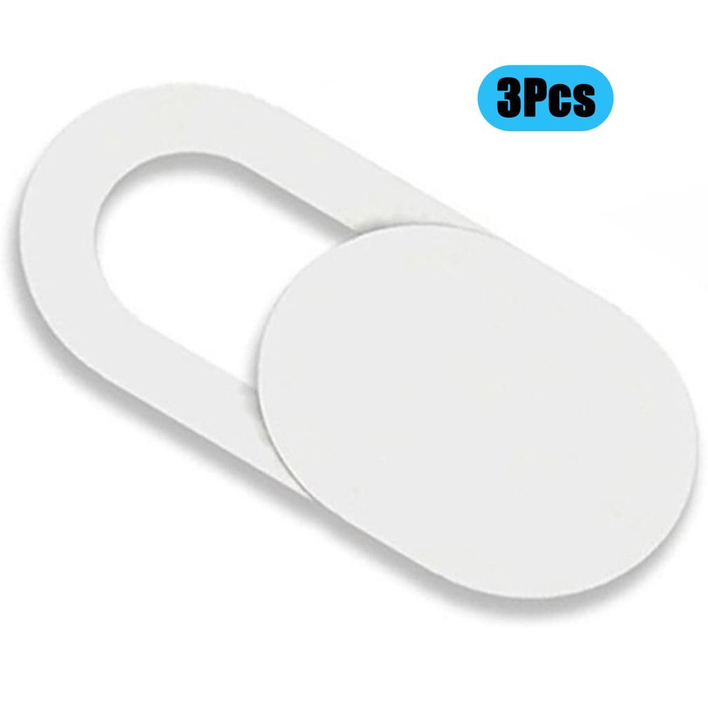 3pcs Plastic Camera Shield Stickers Eye Protection Anti-Hacker for Mobile PC Tablet PC Laptop Privacy Cover: White