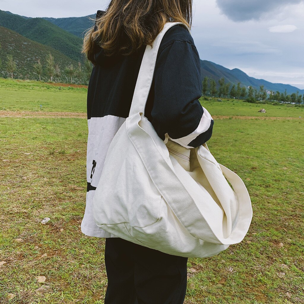 Ocardian Handtassen Vrouwen Bag Vrouwelijke Canvas Doek Schoudertas Milieu Opslag Handtas Herbruikbare Opvouwbaar Eco Bakken O10