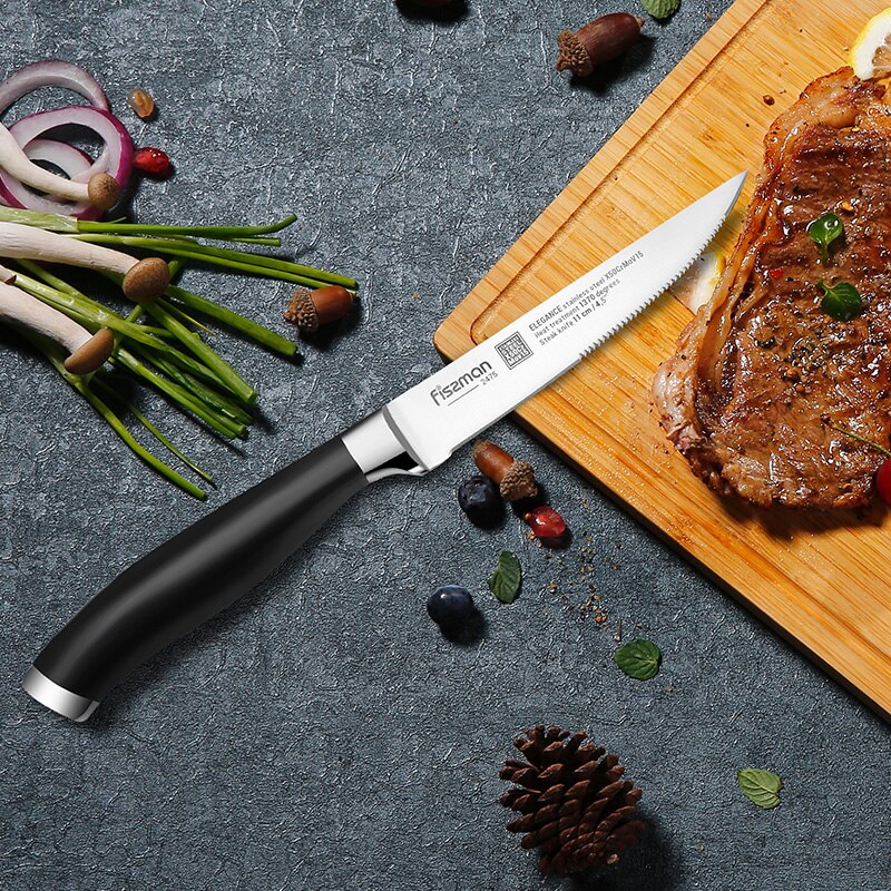 Fissman Half Serrated Steak Knife 4.5"inch stainless steel chef knives Use a Steak kitchen knife