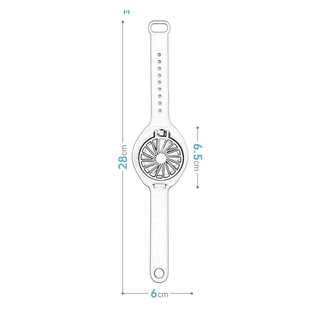 Handheld Electric Mini Watch Simple Fan Portable Summer rechargeable USB Folding Pocket Small Fan