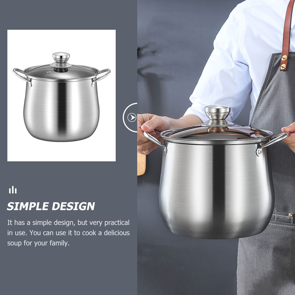 Thickened Soup Pot Stainless Steel Soup Pot Kitchen Multipurpose Soup Pot