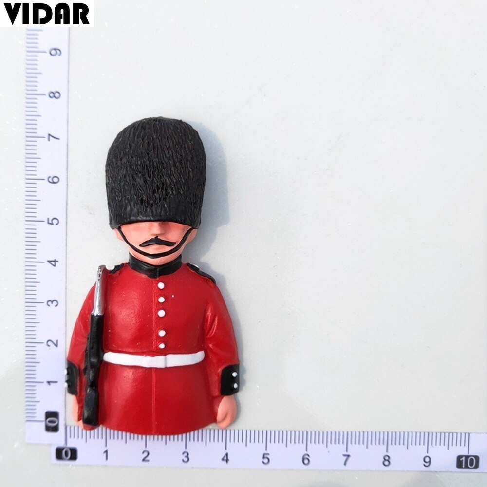 VIDAR Tourist Souvenirs British Refrigerator Magnets London Palace Guardsmen Stereo Magnet Resin Refrigerator Magnets