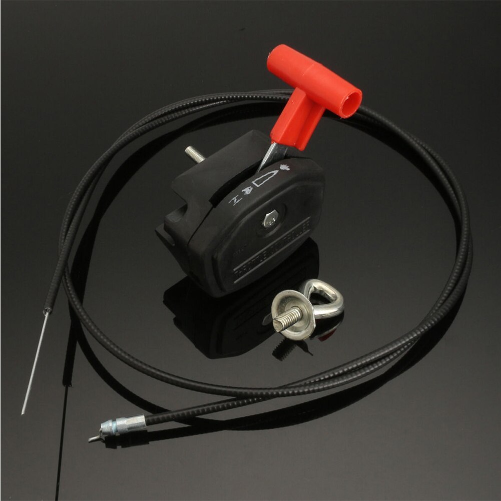 Interruptor de acelerador para cortacésped de jardín, herramienta de Control de palanca de mango portátil con Cable, partes duraderas ligeras, Universal para Mayitr