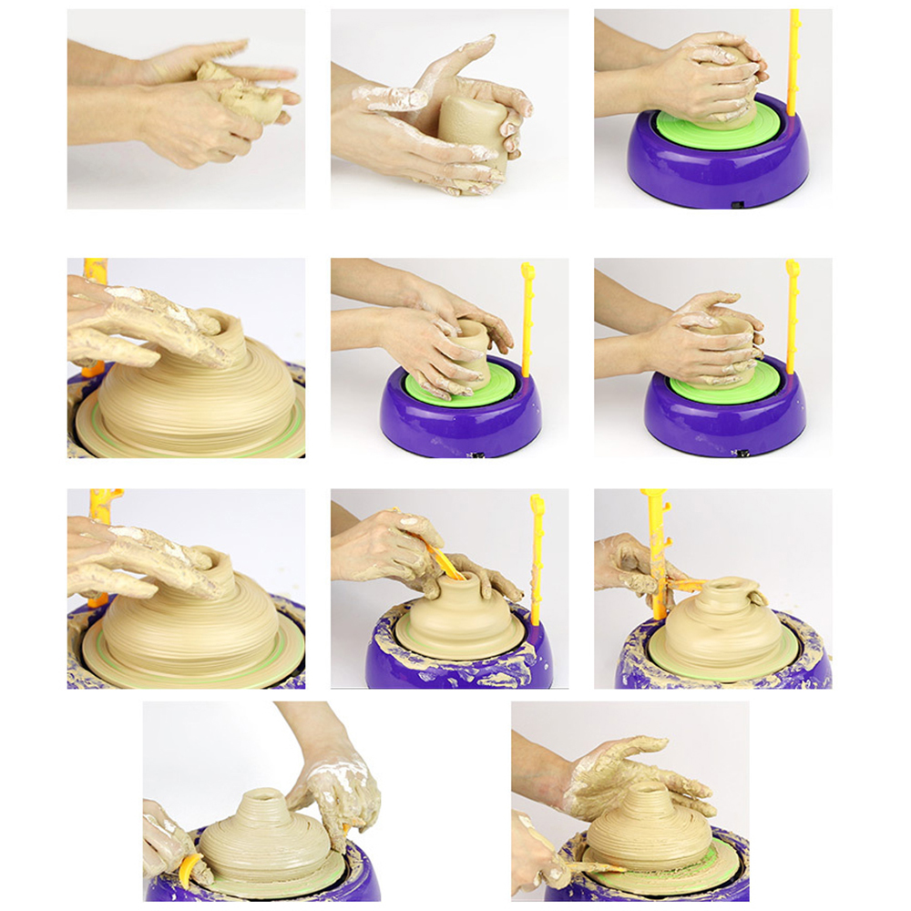 Diy håndlavning keramik keramik maskine børn håndværk legetøj til drenge piger keramik hjul kunst og kunsthåndværk barn legetøj bedst