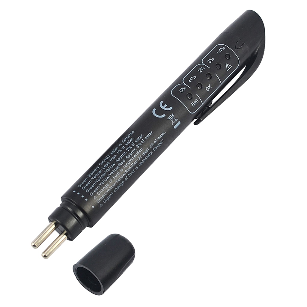 Universal Car Vehicle Brake Fluid Oil Pen 5 LED Testing Pen Tool