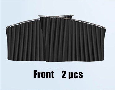Auto Fenster Sonnenschutz Vorhang Magnet Sporn Einstellbare Auto Vorhang Sommer Sonnenschutz Fenster Bildschirm Tuch Auto Dekor Liefert: Schwarz Vorderseite 2 Stck