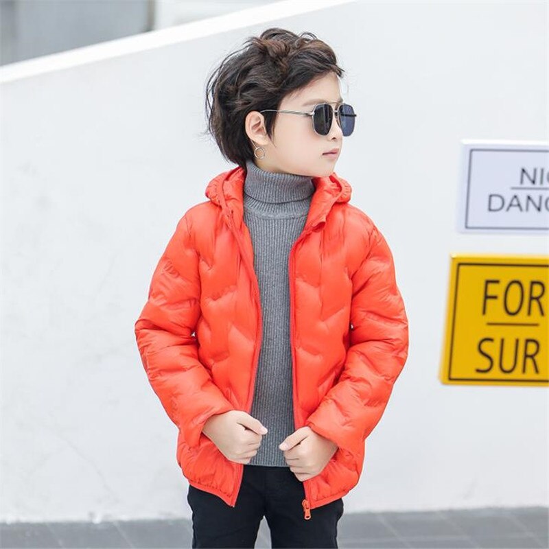 Autumn and Winter Children's Clothing Cotton Hooded Down Coat Baby Winter Snowsuit 4 Colors Warm Snow Wear for Kids