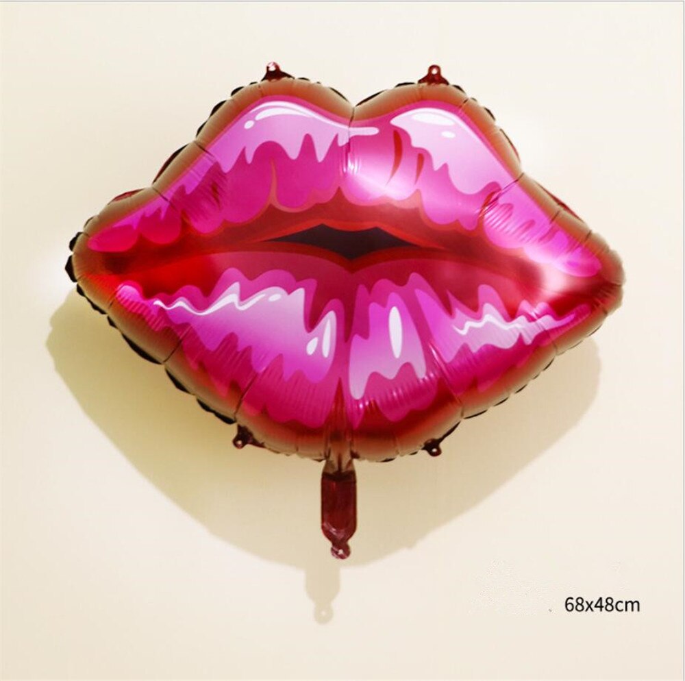 Sexy Rode lippen vorm ballonnen Kus Me Rode lippen folie ballonnen valentijnsdag bruiloft decoratie opblaasbare ballonnen cartoon hoed: 4