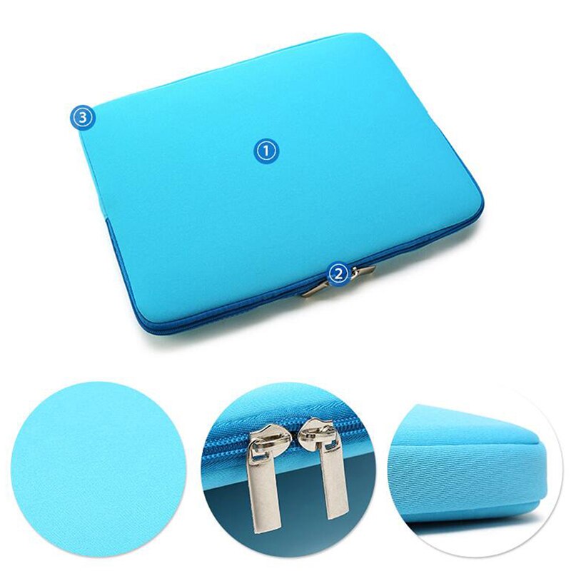 Laptop Bag Sleeve 13 Inch Notebook Sleeve Bag For Macbook Air Pro 13 wine-red light-bkue Pink Laptop Case