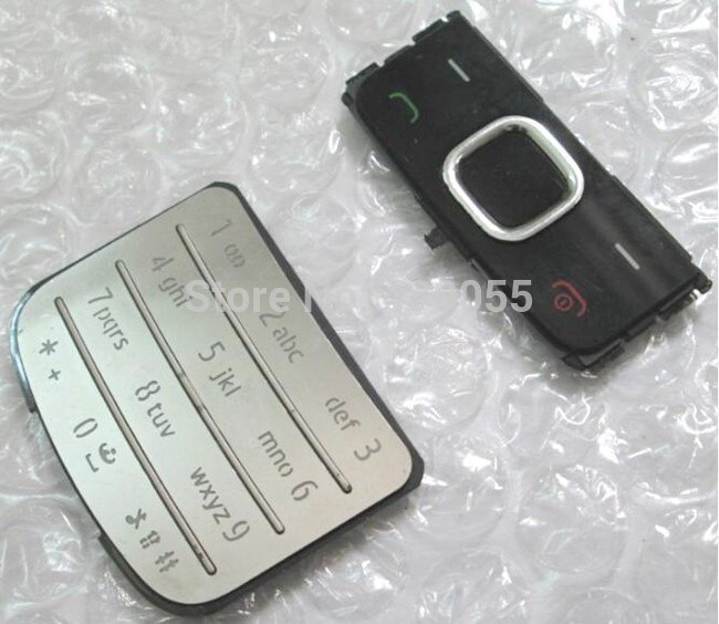 10 conjuntos Preto/Prateado/Ouro Novo Habitação Início Teclados Teclados Botões de Função Principal do Caso Da Tampa Para Nokia 6700c 6700, Navio livre