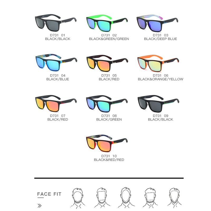 Gafas de sol polarizadas DUBERY, gafas de sol cuadradas para hombre, gafas de sol para hombre, gafas de sol Retro de lujo de de