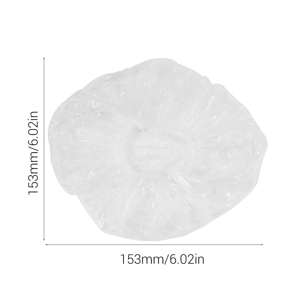 100 stks/set Wegwerp el Thuis Vrouwen Douche Bad Cap Waterdichte Elastische Volwassenen Badmuts Haar Cover Douche Caps
