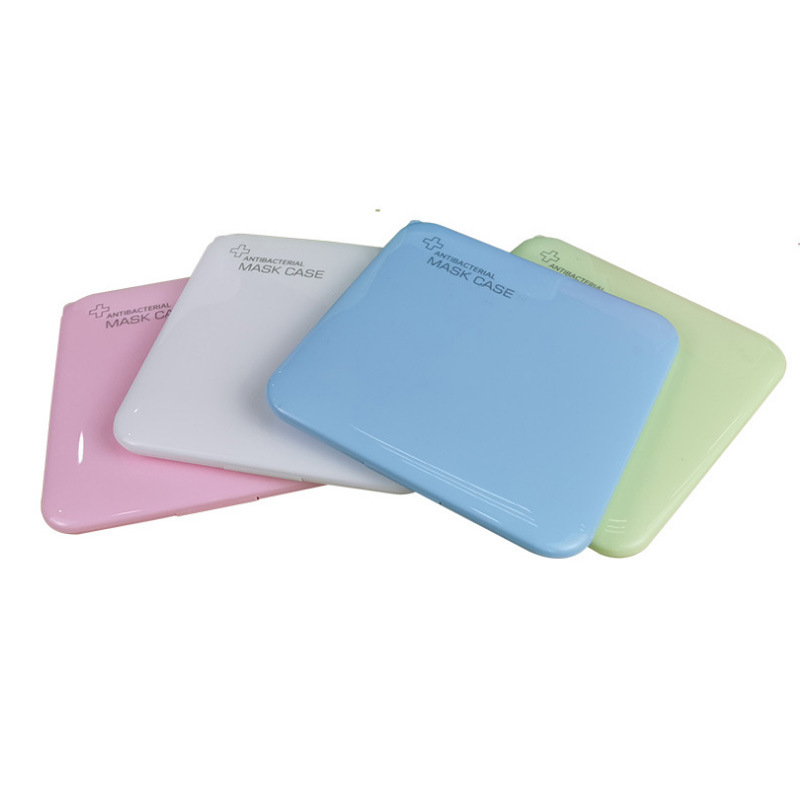 Portable N95 Mask Box Storage Box Portable Portable Square Student Dustproof