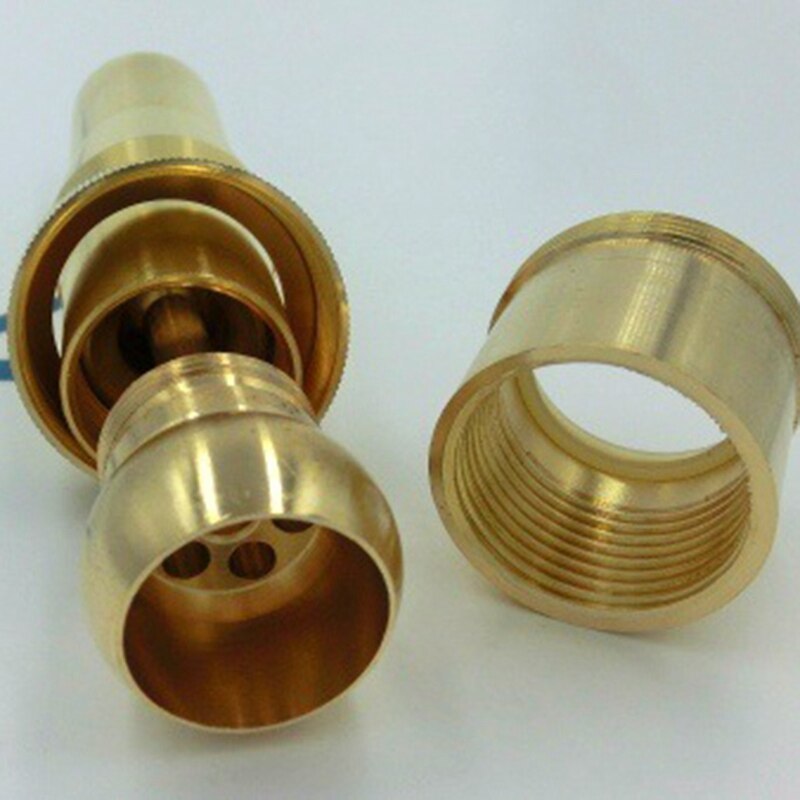 3/4 Inch Brass Foam Jet Fountain Nozzles Garden Landscape Fountain Adjustable Multi-Spray Nozzle Garden Pond Decoration