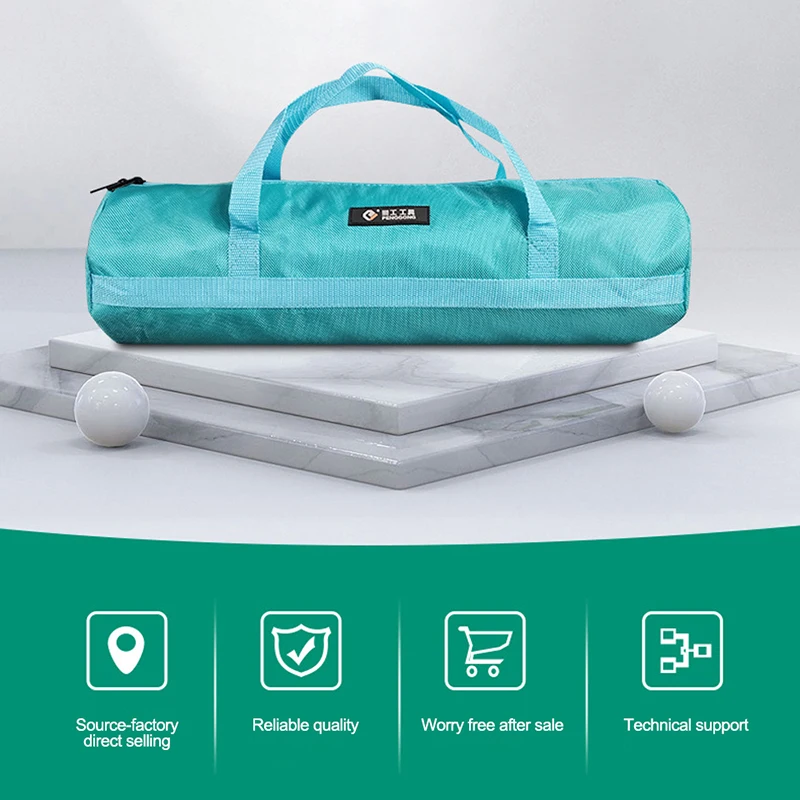 Multifunctional hand-rolled tool bag, oxford canvas, waterproof, wear-resistant, tool repair storage, large capacity, electrician's bag