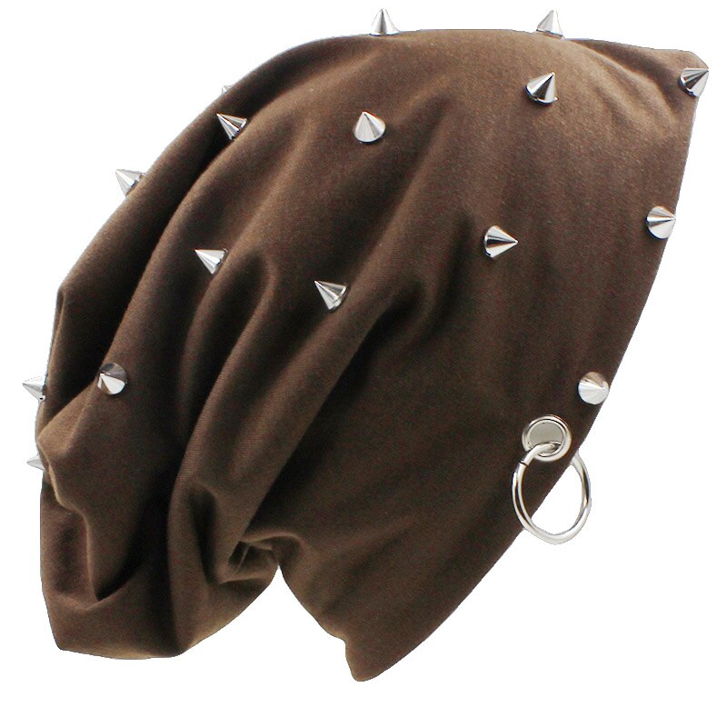 Lovingsha syyshatut naisille hip-hop talvityttö skullies niitit vanteet naiset ohuet pipot miesten hattu unisex  ht071: Kahvia