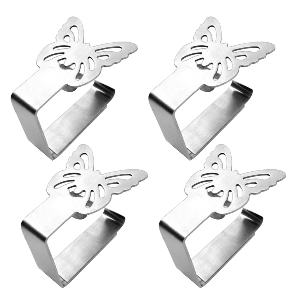 4 sztuk obrus obrus uchwyt zaciskowy zagęszczony silne spinacze robić prania zaciski robić obrusu: motyl