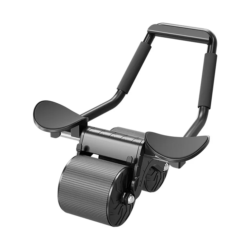 Buikwiel Oefening Buikspier Trainer Ab Roller Elleboog Ondersteuning Automatische Rebound Buik Roller Wiel Glijbaan