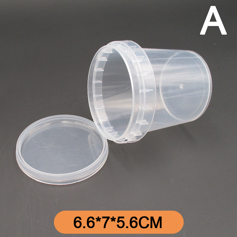 Transparent Plastic Bucket with Handle and Lid Good Sealing Storage Container Portable Laundry Condensation Bead Storage Box: A