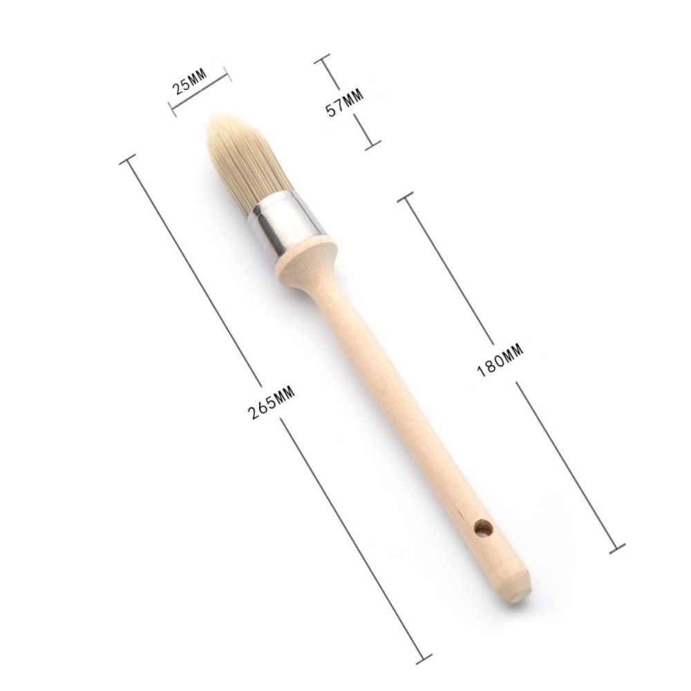 Gap brush Paint Brush Thick bristles Wooden handle Round head brush Cleaning Tool Chemical fiber Wall Brushing Tools Ash Removal: light green