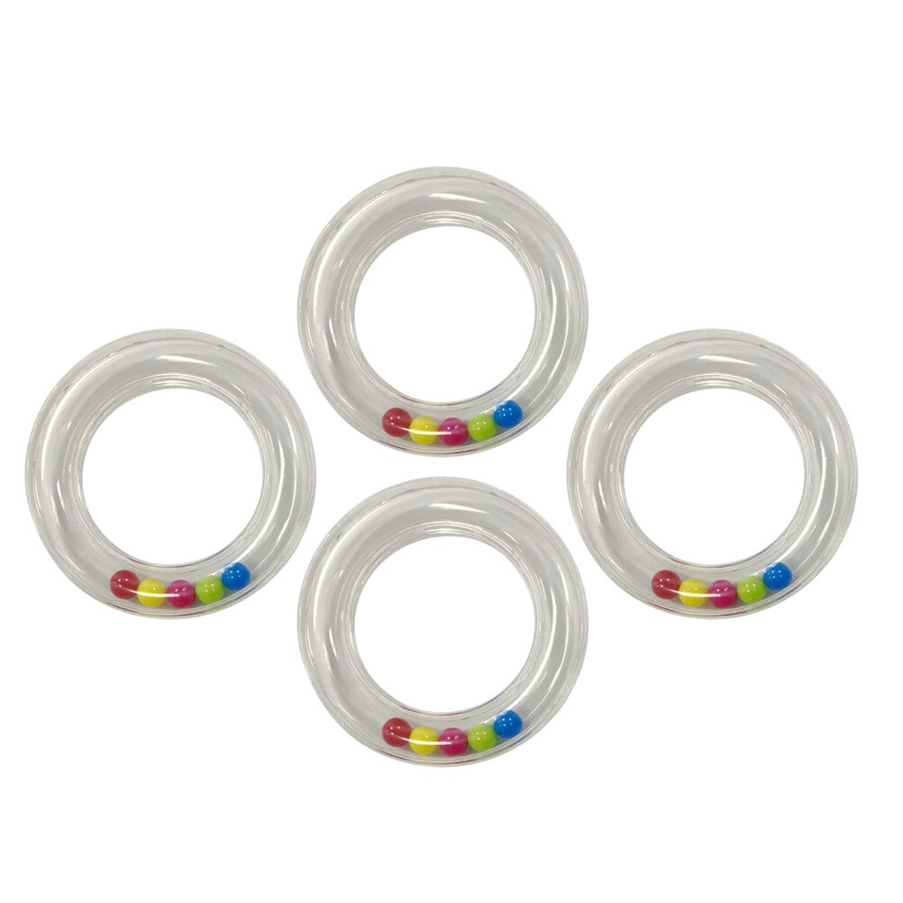 Hochet en plastique pour bébé, 4 pièces, anneau de sucette, DIY, accessoires