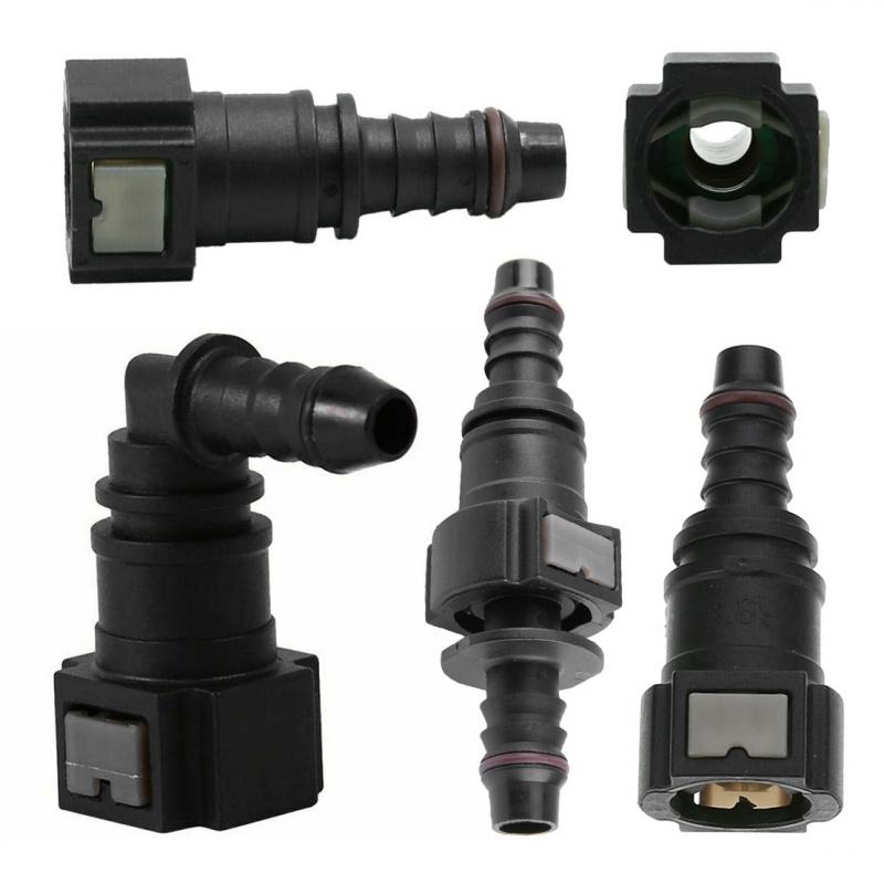 Nylon Fuel Line Rubber Hose Connector Set Car Fuel Line Hose Pipe Quick Release Male Connect Connector Assemblies Hose Coupler
