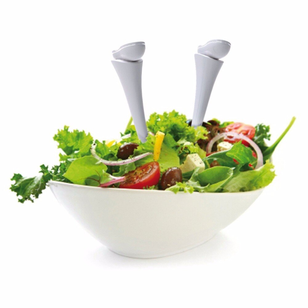 1SET Long Legs Spoons Stand Unique Spoon-shaped Useful Kitchen Tool Fruit Salad Soup Plastic Spoon Teaspoon OK 0598