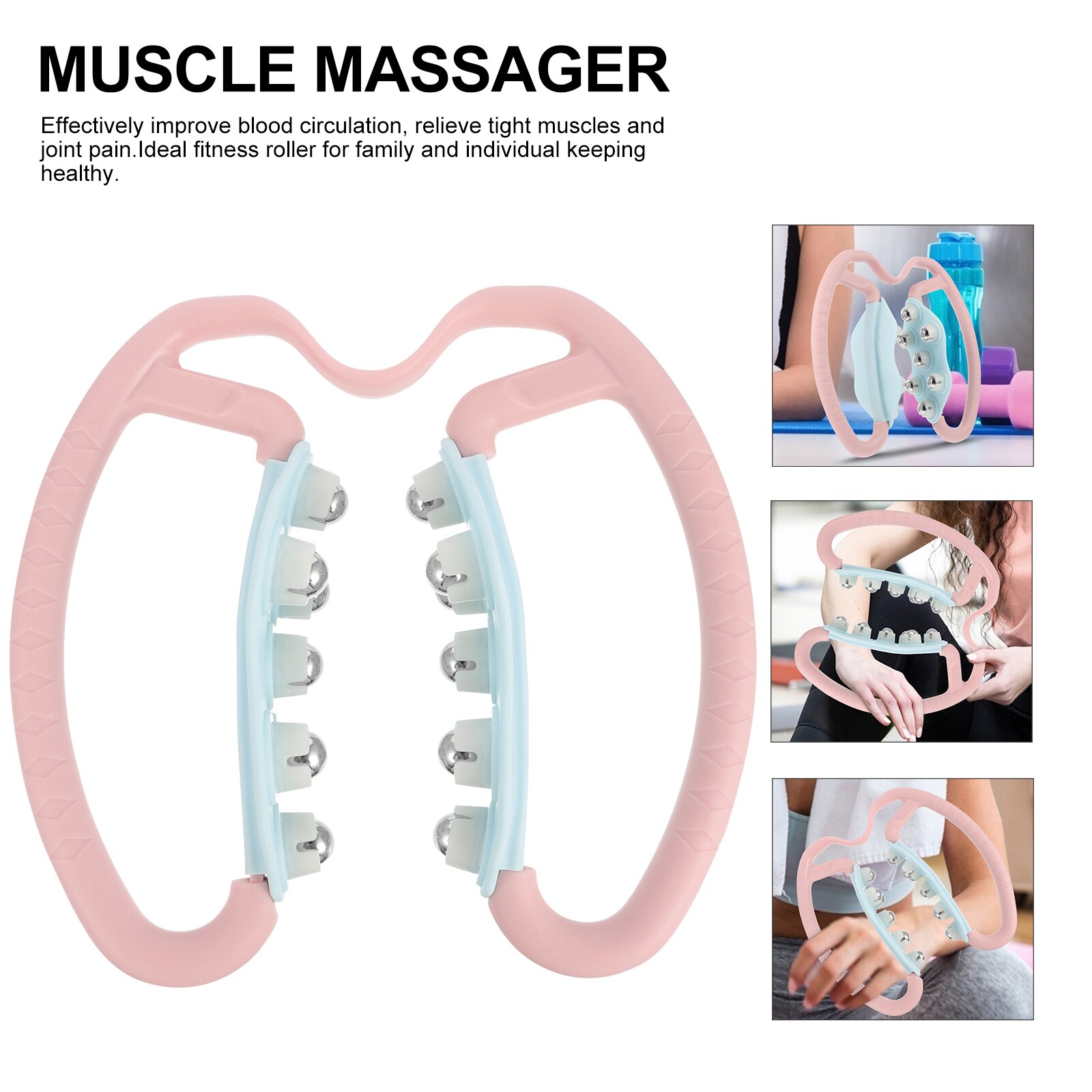 1Pc Massager Practical Handheld Leg Massager Muscle Relaxation Roller for Adults