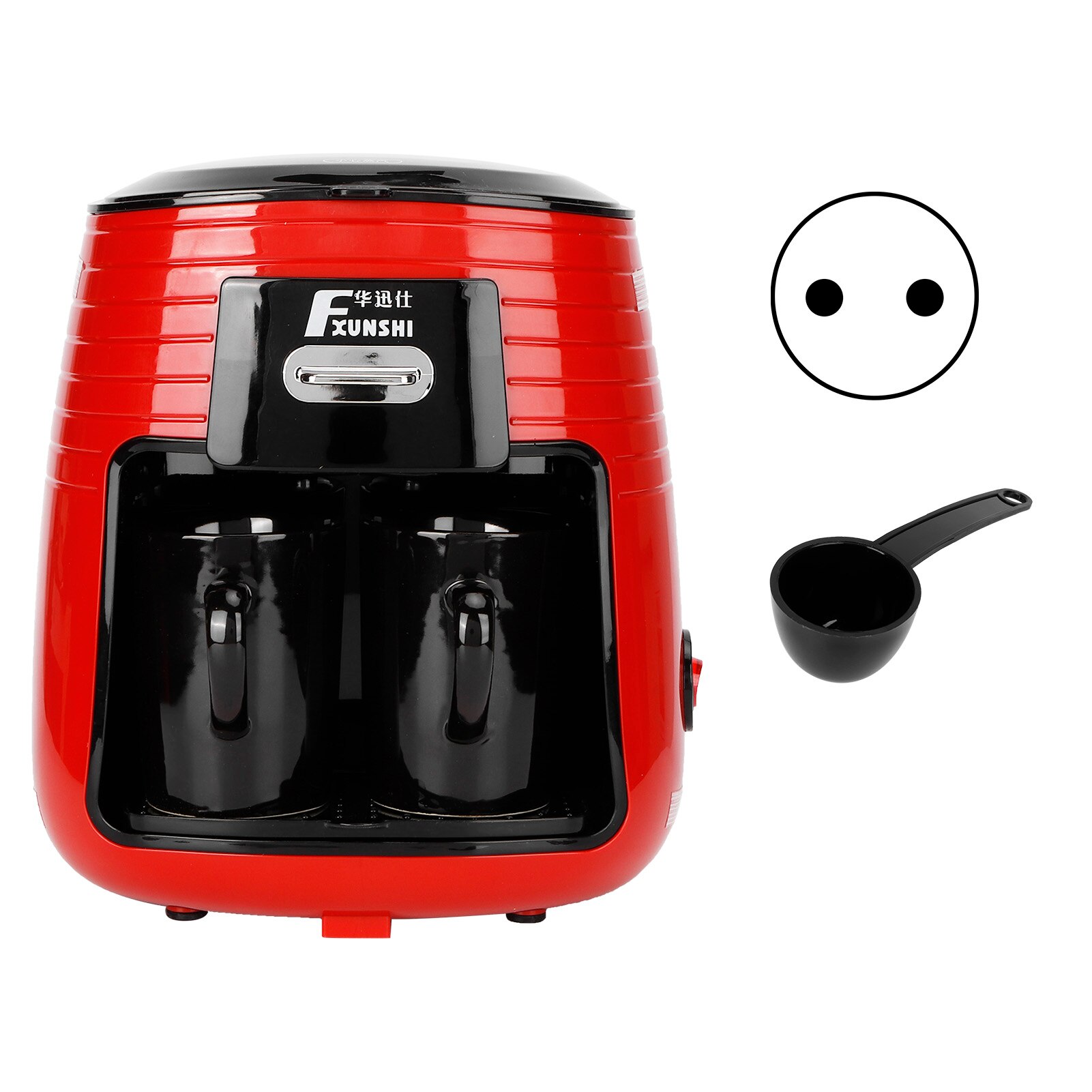 0.25L Full Automatic Coffee Machine American Double Cup Drip Coffee Maker Tea Making Concentrated American Espresso Drip Machine