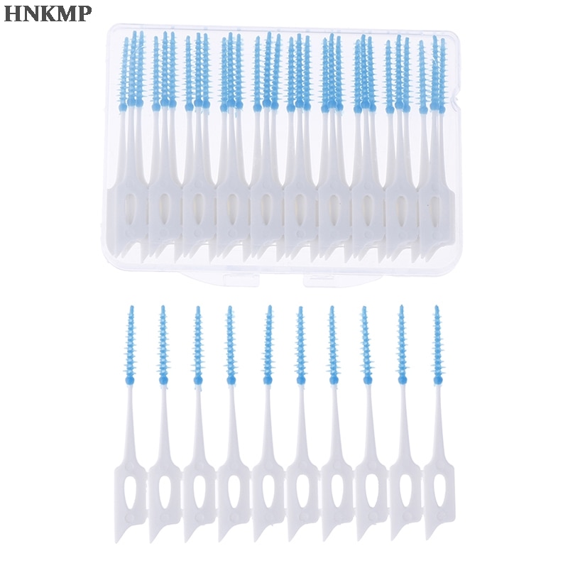 40Pcs/Box Push-Pull Interdental Brush 0.7mm Gum Or... – Grandado