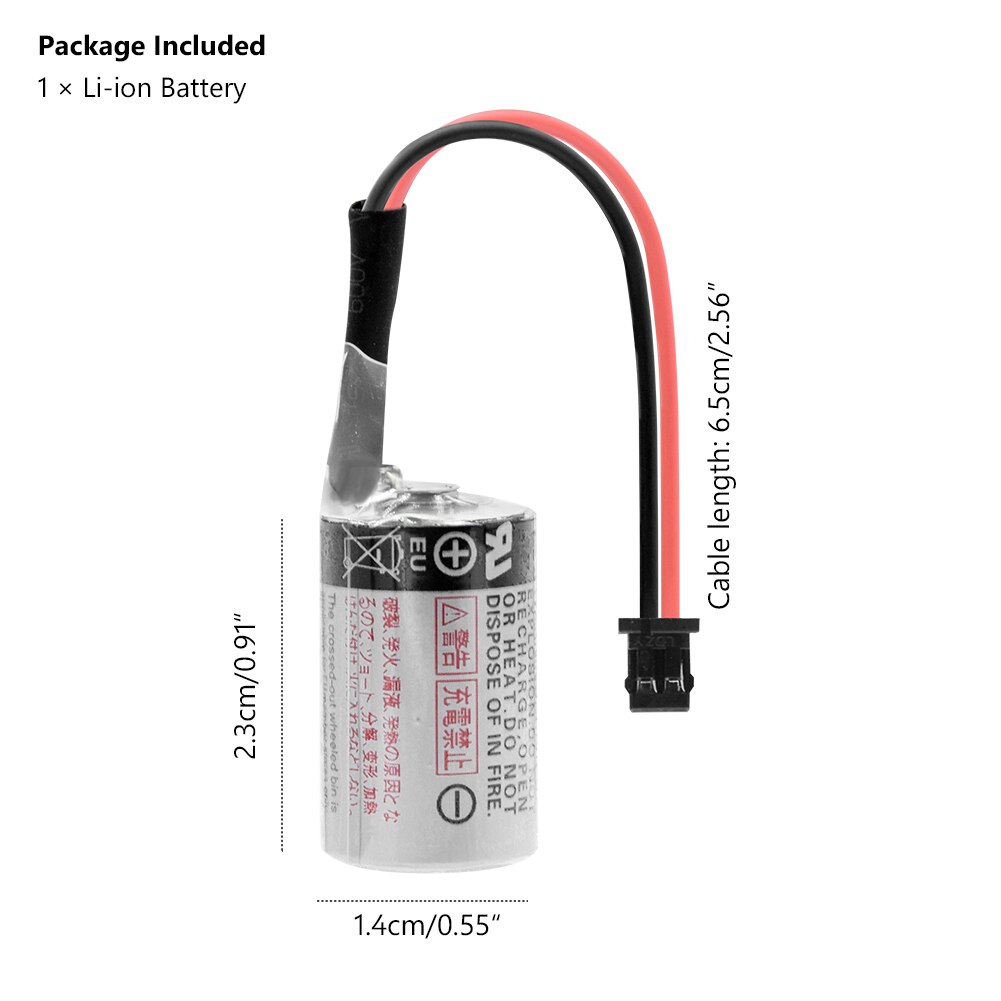 3.6V Er3v 1000mAh Lithium Li Ion Battery Replacement Battery ER3VC21 For Industrial Computer Servo PLC Batteries Water Meter