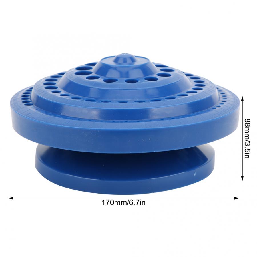 Multi-functional Drill Box Tool Storage Case Round Shape Drill Bits Multi-holes DIY Plastic Box Storage Box