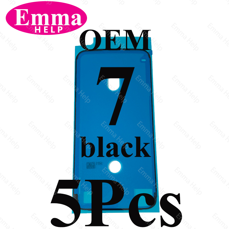 Adhesivo adhesivo impermeable OEM para iPhone 11, 12, 13 Pro Max X XR XS 7 8Plus, pegamento precortado, marco LCD, cinta de pantalla, sello de bisel, 5 uds.: Azul oscuro