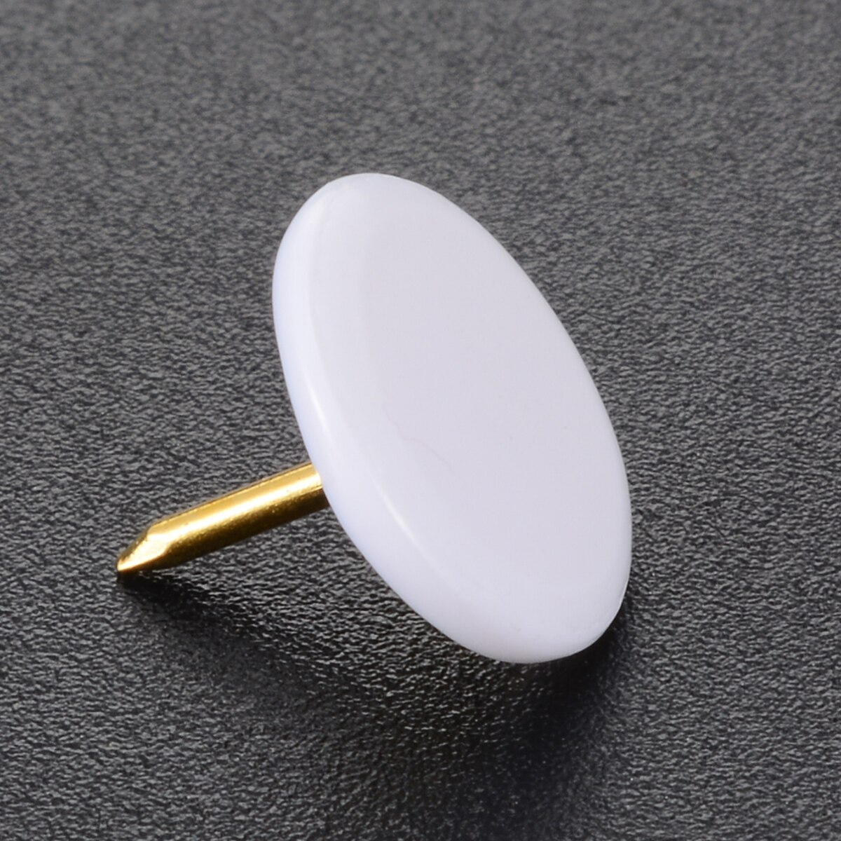 Chinchetas blancas de forma redonda, 50 Uds., chinchetas de empuje, chinchetas de pulgar, pines de corcho de dibujo, papelería para tablón de anuncios, papel de tablero de corcho
