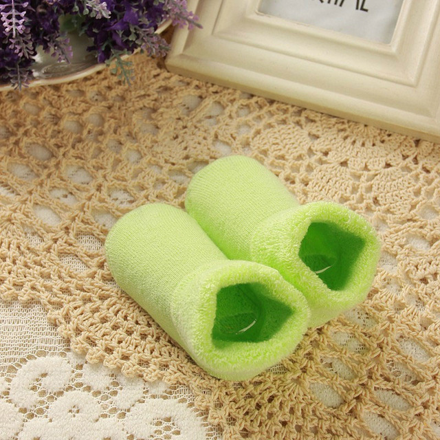 Ideacherry Baby Socks Autumn Winter Thicken Newborn Sock Warm Baby Boy Girl Socks Floor Antiskid Sock For Kids 0-3 Year: Green