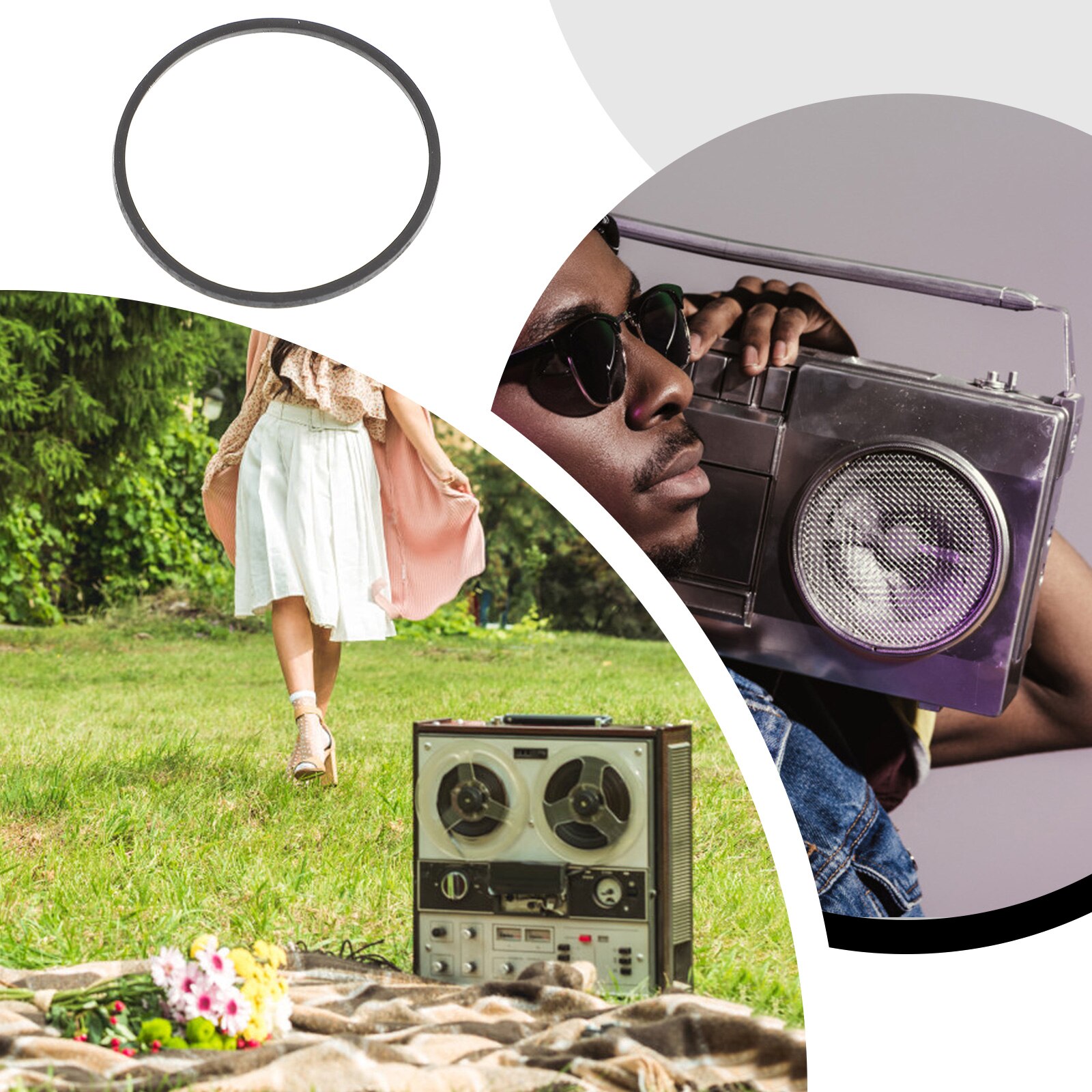 20pcs Cassette Recorder Rubber Belt Video Machine Repair Belt Replacement