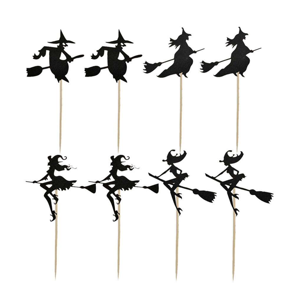 8 Stuks Set Allerheiligen Taart Decoratie Kaart Halloween Party: B