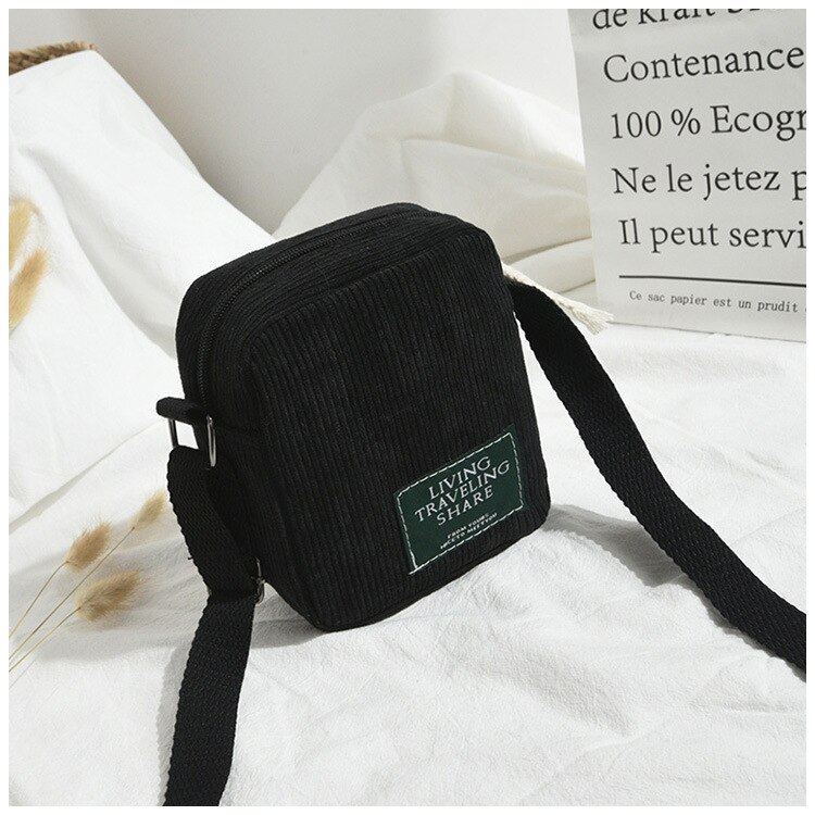 Bolso cruzado informal de un solo hombro para mujer, bandolera, bolso Cuco mensajero, para cosméticos,: Black