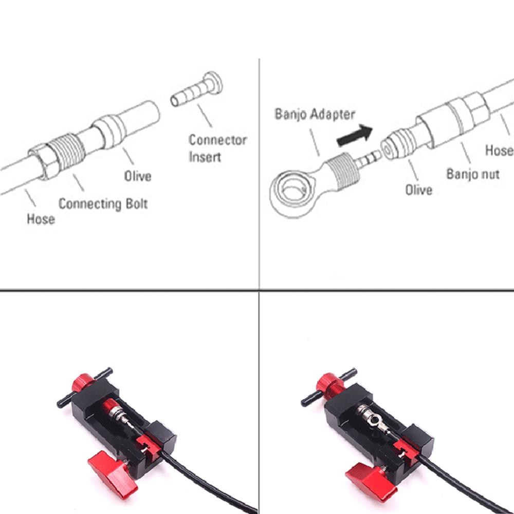 Hydraulic Brake Hose Fittings Hose Valve Olive Head For SHIMANO SLX XT XTR