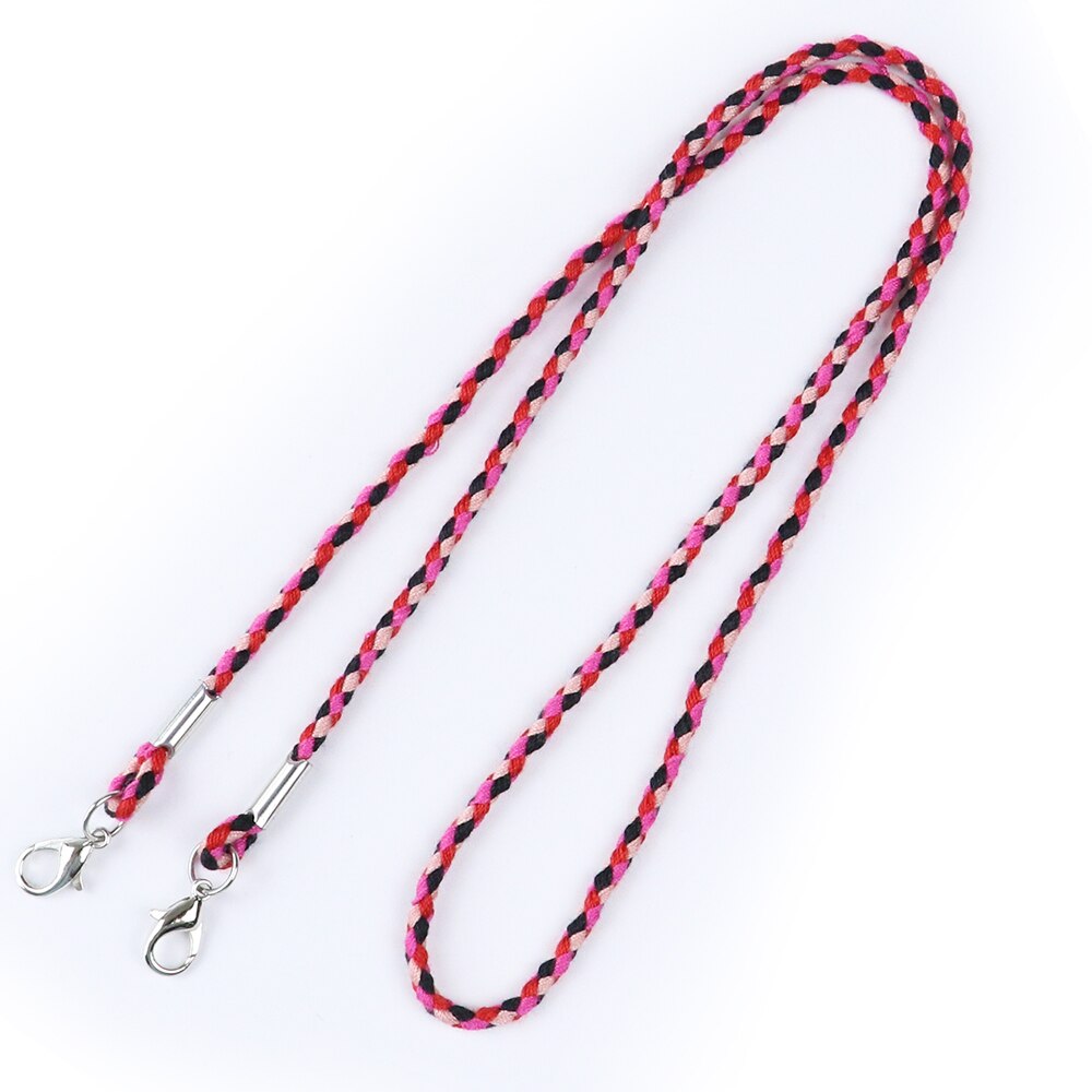 10 stuks/partij masker ophangkoord lanyard 70cm voor het opbergen van maskers maskers bewaren houder houder touw anti-verlies anti masker ophang nek touw: Kleur 1