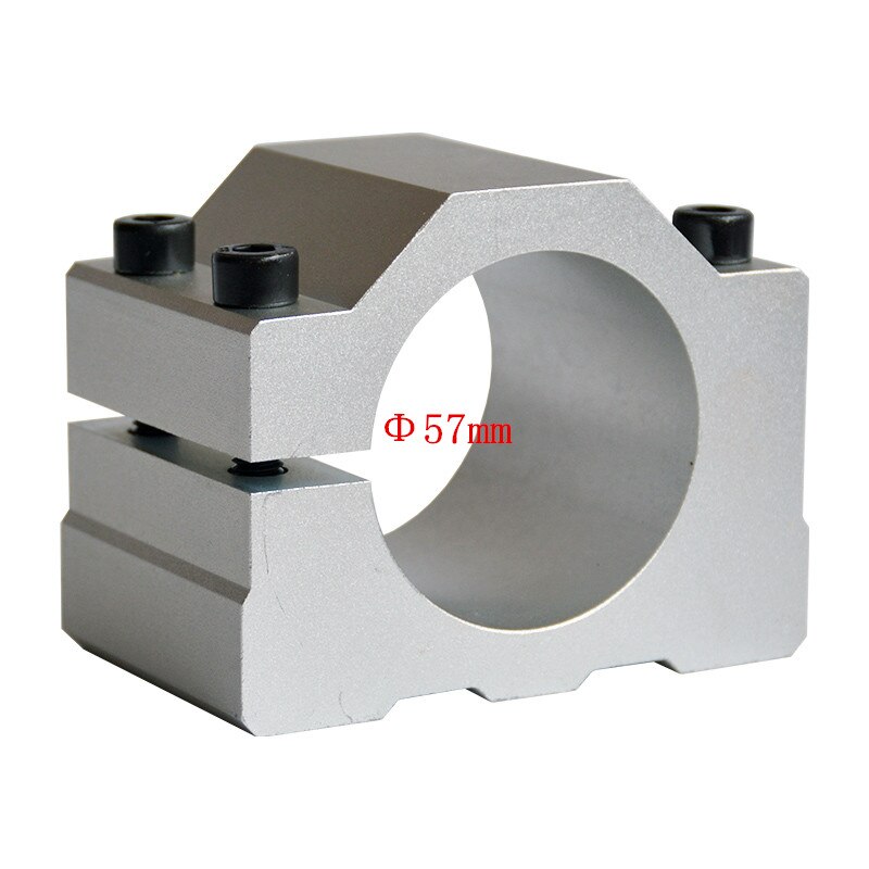 1PCS CNC Router Spindle Motor Clamp Mounting Bracket Diameter 52mm 57mm 65mm 80mm Aluminum Fixture Clamp Holder with 4 Screws: 57-80x34mm add Screw